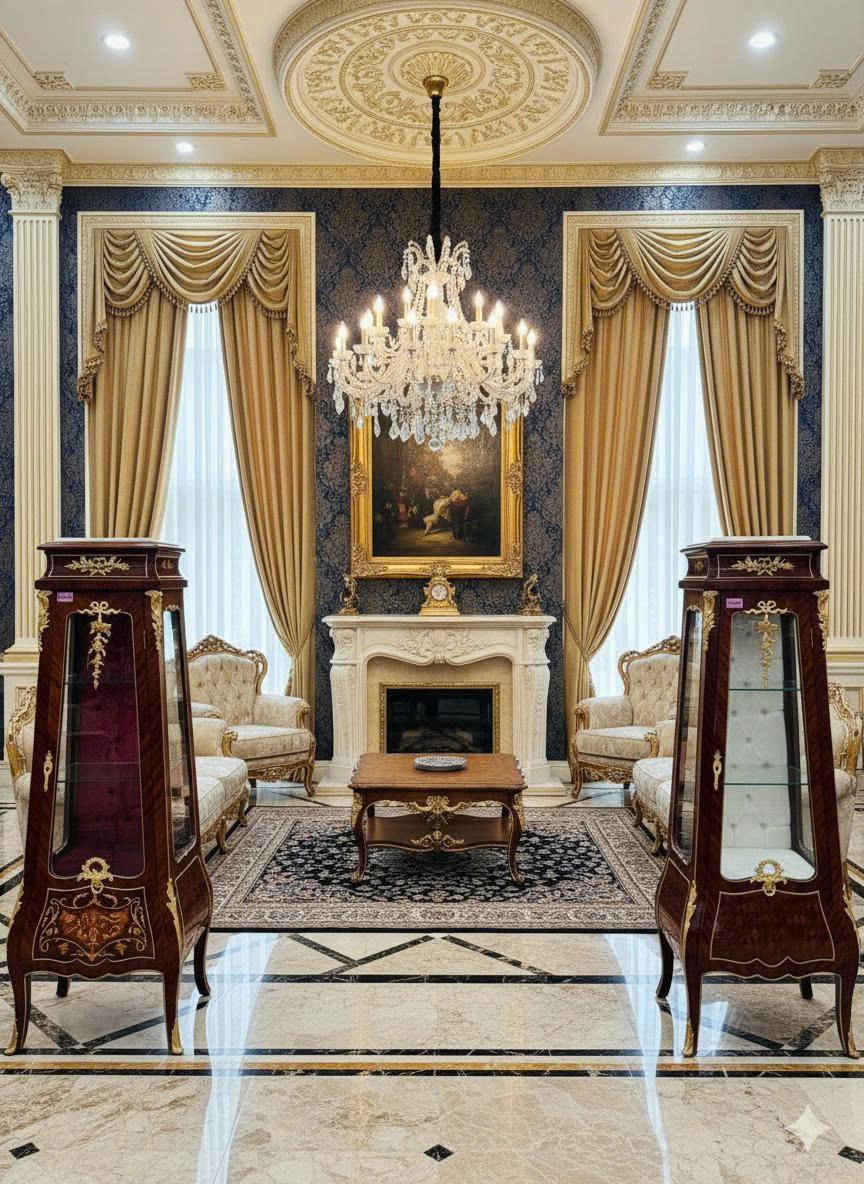 Đôn Tủ Trưng Bày Cổ Điển Quý Tộc [TH3088]